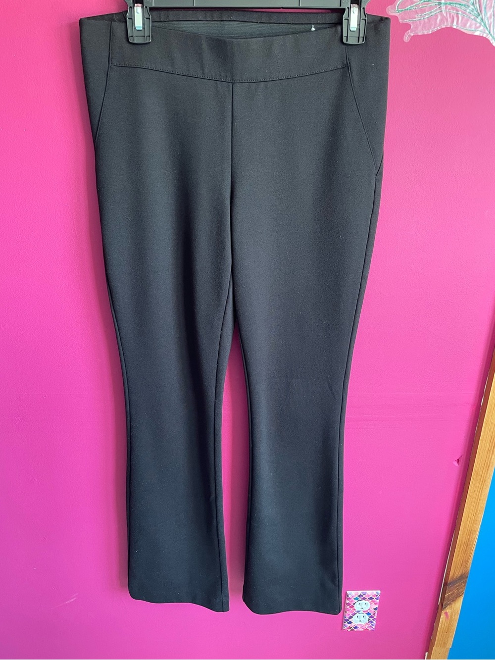 VeraWang Elastic Waist Black Pants